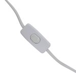 vidaXL Lampe de bureau Blanc Rond E27