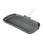 Poêle grill en fonte rainurée - vogue -  - fonteoui 225x380x37mm