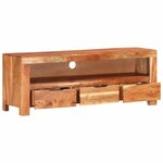 vidaXL Meuble TV 110x30x40 cm Bois d'acacia massif
