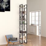 vidaXL Bibliothèque à 6 niveaux Blanc 40x30x210 cm Aggloméré