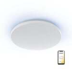 Plafonnier led connecté kozii  éclairage multi-blancs (2700 à 6500 kelvins)  rond 24w variation de couleur et luminosité