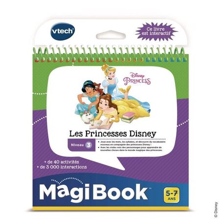 Vtech - livre interactif magibook - les princesses disney