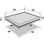 Table de cuisson induction - SAUTER - 3 zones - 7200W - L60 x P52cm - Revêtement verre - Noir - SPI4300B