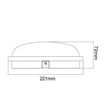 Applique led murale 20w blanche ronde ip65 - blanc froid 6000k - 8000k - silamp
