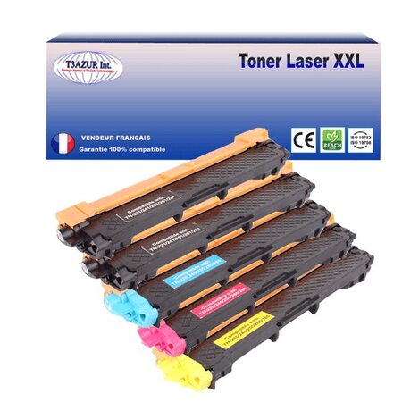 5 Toners compatibles avec Brother TN241 TN245 pour Brother MFC-9140CDN 9142CDN 9330CDW 9332CDW 9340CDW 9342CDW - T3AZUR