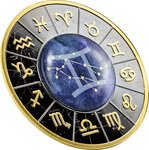 Pièce de monnaie en argent 500 francs g 17.50 millésime 2023 zodiac signs gemini