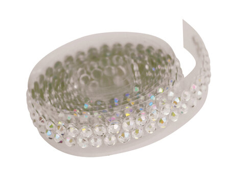 Rouleau ruban strass 0 9 cm adhésif holographique 1m