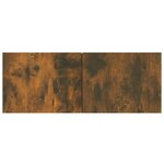 vidaXL Meubles TV 2 Pièces Chêne fumé 80x30x30 cm Bois d'ingénierie