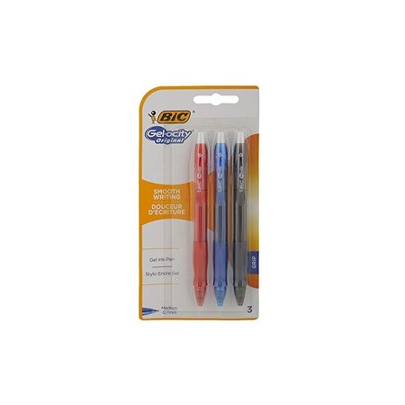 BIC Stylo à encre gel "Gelocity Original", blister de 3