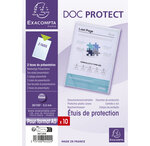 Sachet De 10 Étuis De Protection Simples Pvc Haute Qualité 30/100e - A5 - X 5 - Exacompta
