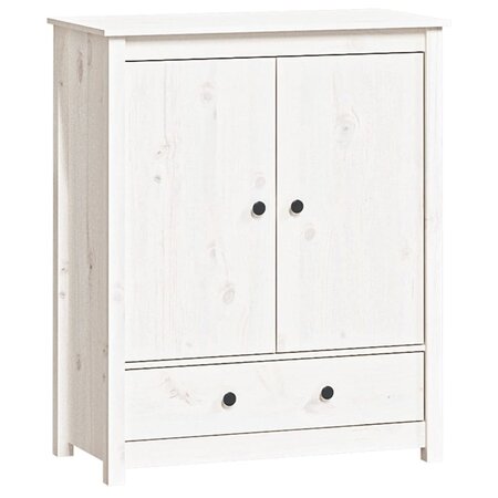 vidaXL Buffet Blanc 83x41 5x100 cm Bois massif de pin