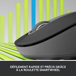 Souris sans fil logitech signature m650 l - gauche - pour mains larges  silencieuse  bluetooth  boutons programmables - graphite