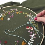 Kit broderie décorative végétale