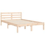 vidaXL Cadre de lit avec tête de lit 120x200 cm bois massif