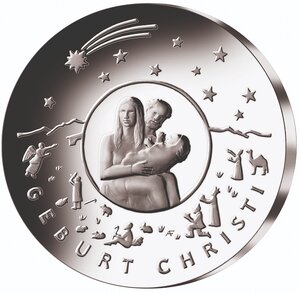 Pièce de monnaie 25 euro Allemagne 2021 J argent BE – Naissance du Christ