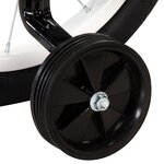 vidaXL Vélo pour enfants 12 pouces Noir et bleu