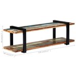 vidaXL Meuble TV 130 x 40 x 40 cm Bois de récupération massif