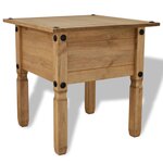 vidaXL Table d'appoint Pin mexicain Gamme Corona 53 5 x 53 5 x 55 cm