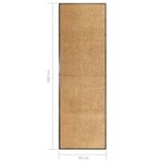 vidaXL Paillasson lavable Crème 60x180 cm