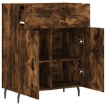 vidaXL Buffet chêne fumé 69 5x34x90 cm bois d'ingénierie
