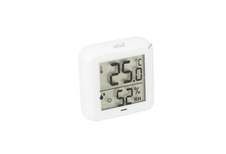 Thermomètre - hygromètre intérieur blanc à piles - Otio