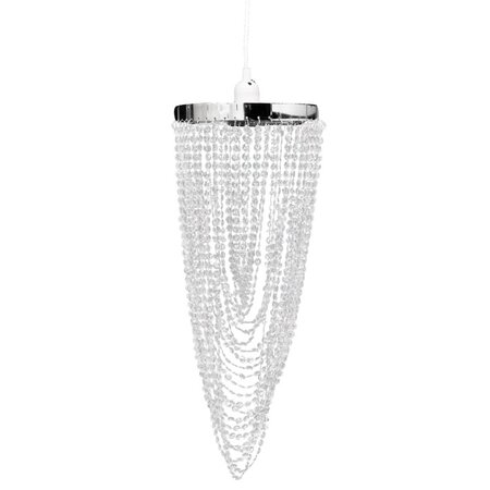 vidaXL Lustre suspendu Crystal 22 x 58 cm