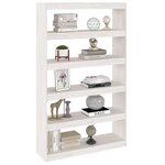 vidaXL Bibliothèque/Séparateur de pièce Blanc 100x30x167 5 cm Pin