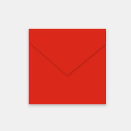 Lot de 50 enveloppes 155x155 mm velin rouge corail
