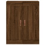 vidaXL Buffet haut Chêne marron 69 5x34x180 cm Bois d'ingénierie
