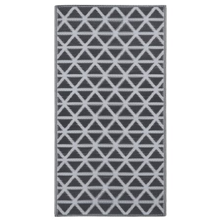 vidaXL Tapis d'extérieur Noir 190x290 cm PP