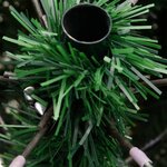 vidaXL Sapin de Noël artificiel à charnières avec support vert 270 cm