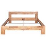 vidaXL Cadre de lit 160x200 cm Bois de chêne massif