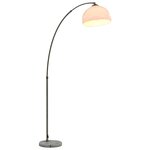 vidaXL Lampe à arc 60 W Argenté E27 200 cm