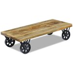 vidaXL Table basse en bois de manguier 120 x 60 x 30 cm