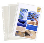 Étui Carton De 100 Pochettes Perforées - Pvc Lisse - A4 - Exacompta