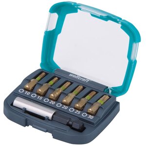 Wolfcraft jeu d'embouts de tournevis en diamant 7 pièces 2964000