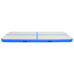 vidaXL Tapis gonflable de gymnastique avec pompe 300x100x15cm PVC Bleu