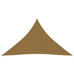 vidaXL Voile d'ombrage 160 g/m² Taupe 5x5x6 m PEHD