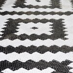 Bo-Camp Tapis d'extérieur Chill mat Lewisham M 2x1 8 m Noir et blanc