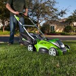 Greenworks tondeuse à gazon sans batterie 40 v g40lm41 41 cm 2504707
