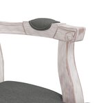 vidaXL Chaises à manger 2 Pièces gris foncé 62x59 5x100 5 cm tissu