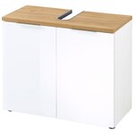 Germania armoire de lavabo de salle de bain gw-pescara blanc et chêne