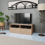 vidaXL Meuble TV Aggloméré 95 x 35 x 36 cm Chêne