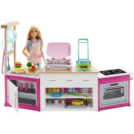 Barbie métiers barbie et sa cuisine a modeler sons et lumieres