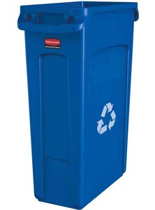 Collecteur de déchets Slim Jim avec conduits RUBBERMAID
