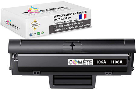 1 toner compatible avec hp 106a 1106a noir