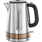Russell Hobbs 24280-70 Bouilloire Electrique 1,7L Luna, Ébullition Rapide, Niveau Eau Visible, Ouverture Facile - Cuivre