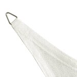 vidaXL Voile d'ombrage PEHD Triangulaire 5 x 5 x 5 m Blanc
