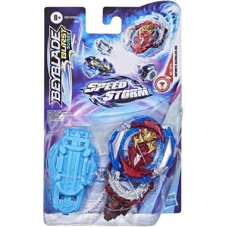 BEYBLADE - Burst Surge - Starter Pack avec toupie de compétition Speedstorm Infinite Achilles A6 et lanceur