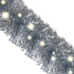 vidaXL Guirlande de Noël avec lumières LED 10 m Argenté
